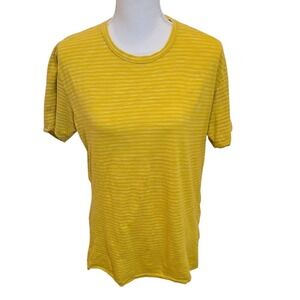 Bonobos Men's Sim Fit Strip Yellow T-shirt 100% Cotton - Size‎ Medium